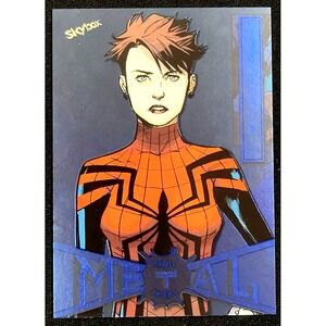 2022 UPPER DECK MARVEL METAL UNIVERSE SPIDER-MAN MAYDAY PARKER NEON BLUE‎
